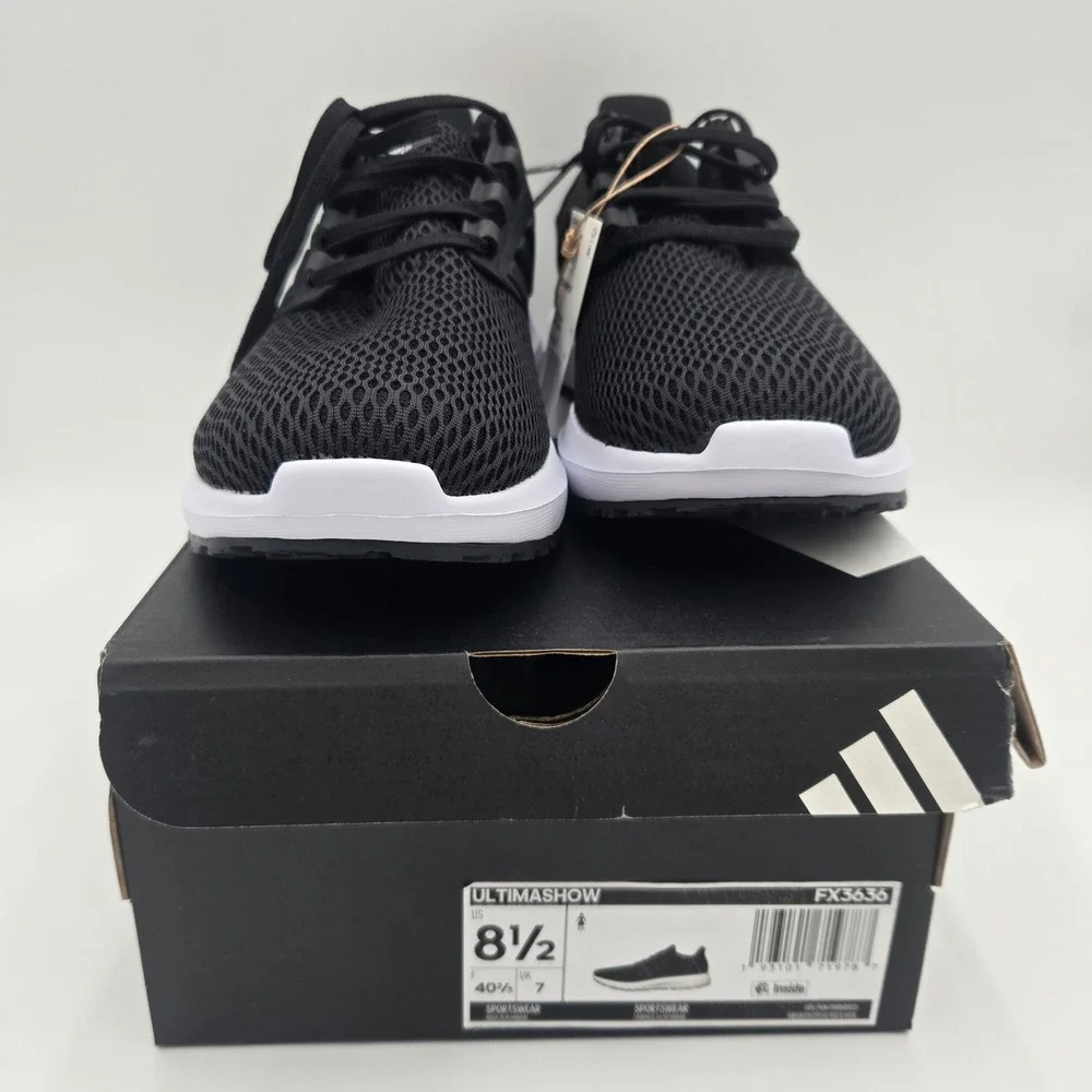 Adidas Ultimashow Womens Running Shoes Core Black White FX3636 Size 8.5 NEW